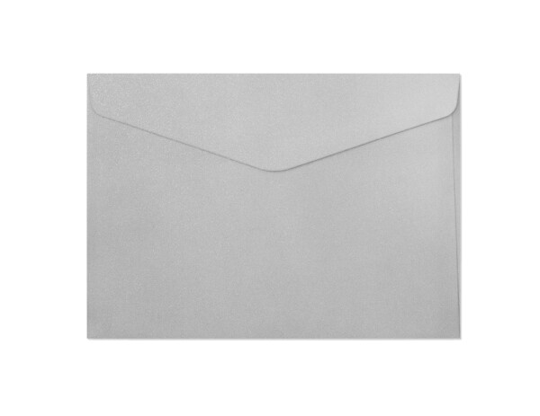 Obálky C5 Pearl stříbrná 150g, 10ks, Galeria Papieru