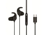 Conceptronic USB-C sluchátka do uší černá (BRENDAN05B) / Sluchátka / S mikrofonem / 16 Ohm / 1,2 m (BRENDAN05B)