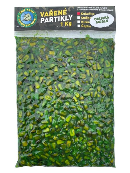 Chyť a pusť Vařená Kukuřice 1kg - Orlická mušle,Chyť a pusť Vařená Kukuřice 1kg - Orlická mušle