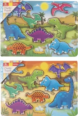 Dřevěná vkládačka Dinosauři