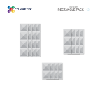 Connetix Connetix Tiles - Magnetická Stavebnice Průhledná Obdélníky 12 ks