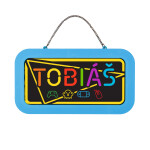 Neonová cedulka se jménem - Tobiáš - Albi
