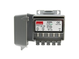 Anténní předzesilovač Emme Esse 83500L, LTE, na stožár, 1xDAB(VHF III) G10dB, 2xUHF G10dB - rozbale
