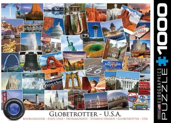 EUROGRAPHICS Puzzle Světoběžník - USA