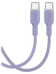 Puro Soft Lavender Blue / Datový kabel / USB-C - USB-C / 25 W / 1,5 m