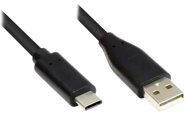 Good Connections USB-A - USB-C černá / USB kabel / USB 2.0 / 2 m / 480 Mbit/s (GC-M0118)