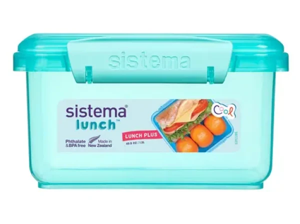 Sistema Lunch Plus Dělený svačinový box 1.2 l mátová (8592001423343)