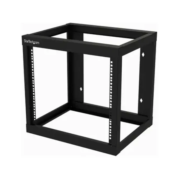 StarTech Nástěnný otevřený rack 9U černá / Nástěnný rozvaděč 19" / 550×457 mm / nosnost 80 kg (RK919WALLO)