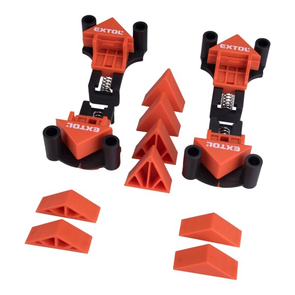 EXTOL PREMIUM 8815440 Svěrky úhlové truhlářské, sada 4ks, 60°-90°-120°
