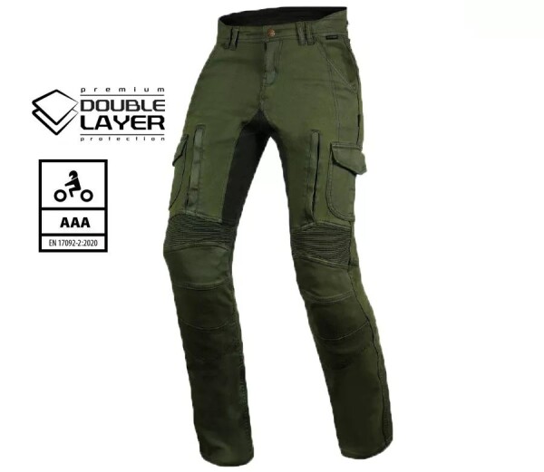 Pánské kalhoty Trilobite Acid Scrambler doublelayer Aaa khaki - 36 / zelená