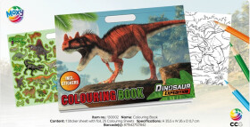 Kniha omalovánek Dino se samolepkami - Craft Creative