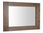 SAPHO - BRAND zrcadlo v dřevěném rámu 100x80cm, mořený smrk BA056S