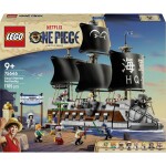 75646 LEGO® ONE PIECE Garps Marineuschiff; stavebnice s 8 minifigurami pro válečné hry; fanoušek pro virtuální realitu One PIECE; dárek pro děti od 9 let