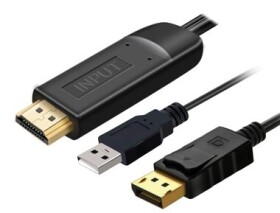 PremiumCord Kabel HDMI 2.0 na DisplayPort 1.2 pro rozlišení 4K@60Hz 2m (kportad21)