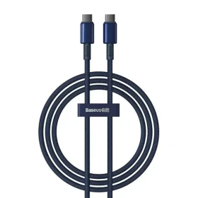 Baseus Tungsten Gold Kabel USB-C na USB-C 1m modrá / 2x USB-C (M) / 100W (P10319800321-03)