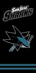 TipTrade Plážová osuška San Jose Sharks NHL Black