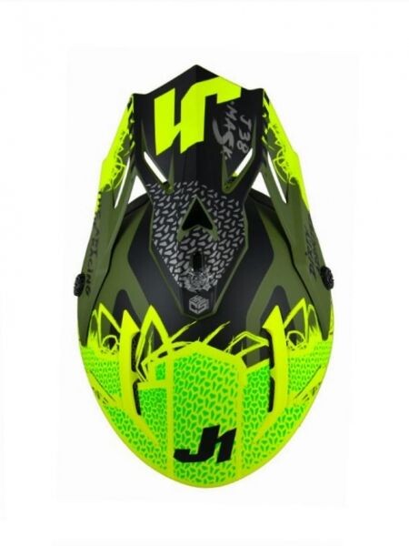 Kšilt Just1 J38 Mask neonově žluto/černo/zelený - uni