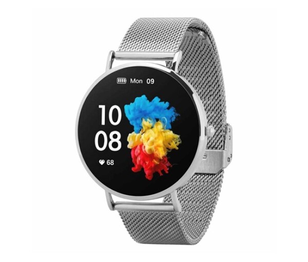 Garett Smartwatch Verona stříbrná, ocel EDF_1601047