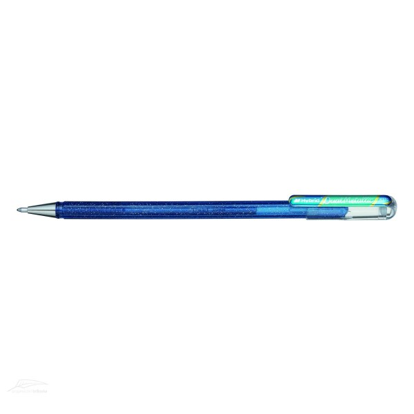 Pero gelové Pentel Hybrid Dual Metallic K110 - modrá/zelená 1mm