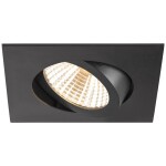 SLV 1007394 NEW TRIA 68 LED vestavné svítidlo, LED, 8.3 W, černá