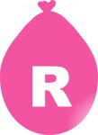 Balónek písmeno R růžové balonky.cz Balónek písmeno R růžové balonky.cz