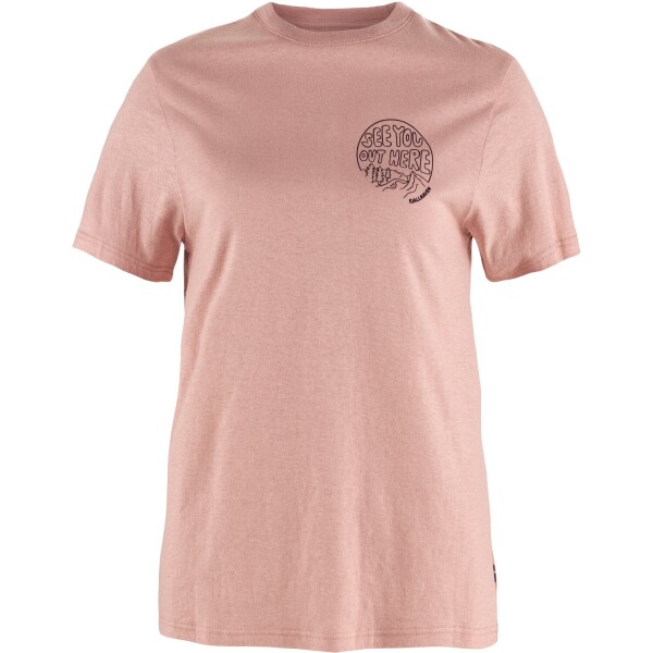 FJÄLLRÄVEN Hemp Blend Out Here T-shirt W, Chalk Rose (vzorek) velikost: S