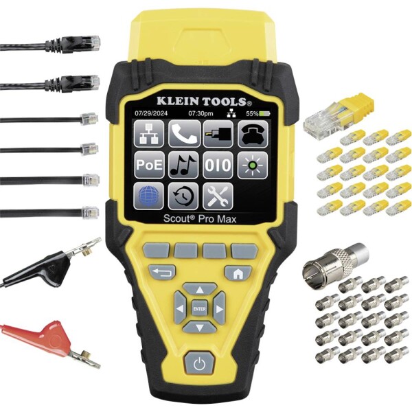 VOLTCRAFT CT-7 tester kabelů, pro 9-pólové, 15-pólové, 25-pólové SUB-D, 15-pólové SUB-HD, Centronics, USB A + B, IEEE 13