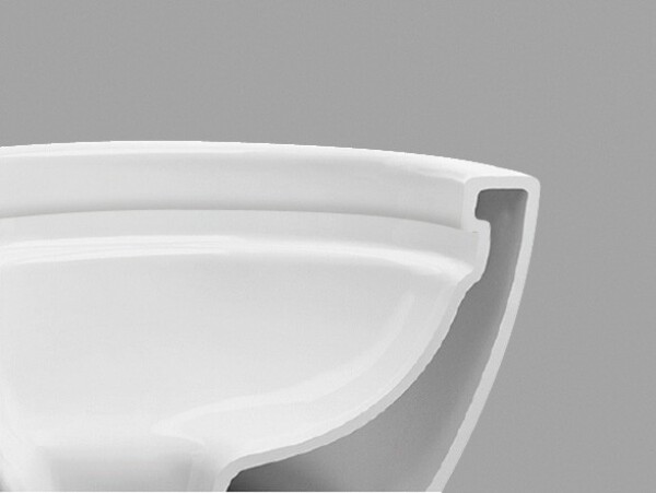 OLSEN SPA - Závěsné WC ORLO TORNADO s FLAT sedátkem Soft-close OLKLT057EUQ1