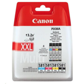 Canon CARTRIDGE CLI-581XXL C/M/Y/BK MultiPack pro PIXMA TS615x, TS625x, TS635x, TS815x, TS825x, TS8350 (600 str.) - originální EDF_1050604