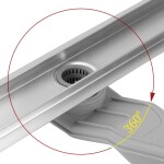 REA - Scarico lineare Neox Superflow BRUSH NICKEL 60 REA-G2705
