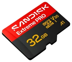 SanDisk Extreme PRO microSDHC 32 GB / Paměťová karta / UHS-I U3 / čtení/zápis 100/90 MB/s / adaptér SD (SDSQXCO-032G-GS6MA)