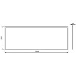 KOLO - Uni 2 Čelní panel k vaně, 1600 mm, bílá PWP2361000