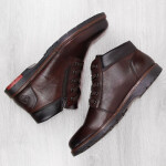 Kožené pohodlné zateplené boty Rieker M RKR625 brown 40