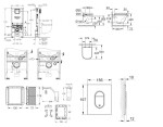 GROHE - Rapid SLX Set předstěnové instalace, klozetu, sedátka SoftClose, tlačítka Arena Cosmopolitan a sady pro vhazování tablet, alpská bílá SANI11BB3140