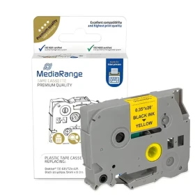 MediaRange TZ-621/TZe-621 žlutá / Páska do štítkovače / 9 mm / 8 m / laminovaná / permanentní (MRBTZ621)