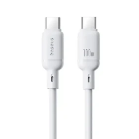 Baseus Silky (P10377704213-00) Rychlonabíjecí kabel USB-C/USB-C 100W 1m bílá (P10377704213-00)