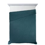 DumDekorace Designový přehoz na postel Boni dark teal Šířka: 170 cm | Délka: 210 cm Šířka: 170 cm | Délka: 210 cm