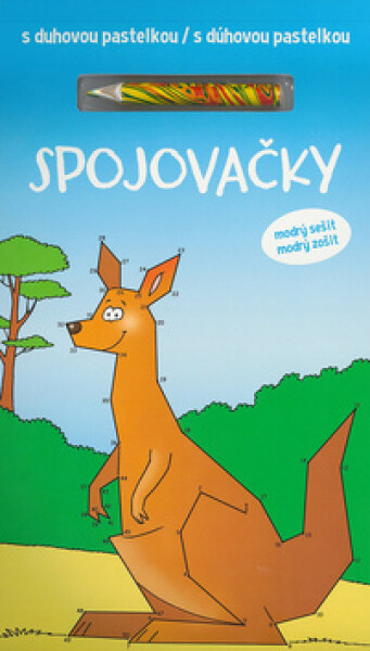 Spojovačky duhovou duhovou pastelkou