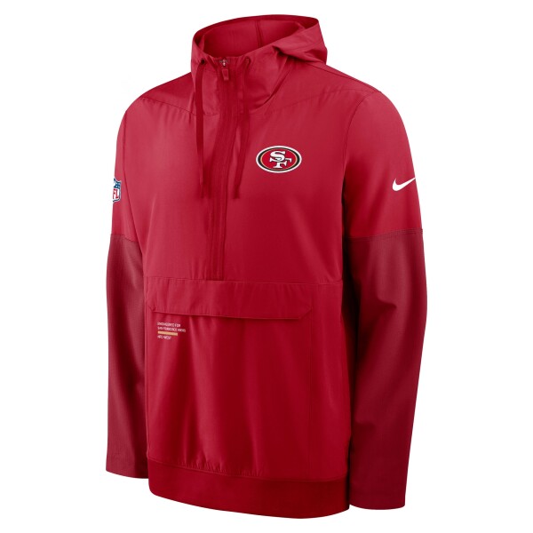 Nike Pánská bunda San Francisco 49ers NFL Sideline Half-Zip Anorak Velikost: 2XL
