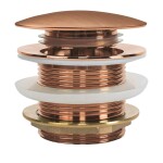 REA - Univerzální vanová výpusť Click-clack - Brush Copper REA-W2016