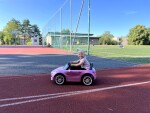 Mamido Elektrické autíčko Cabrio Fast Wing lakované růžové