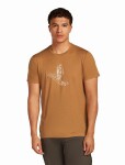ICEBREAKER Mens 150 Tech Lite SS T Skiing Yeti, Trail (vzorek) velikost: M