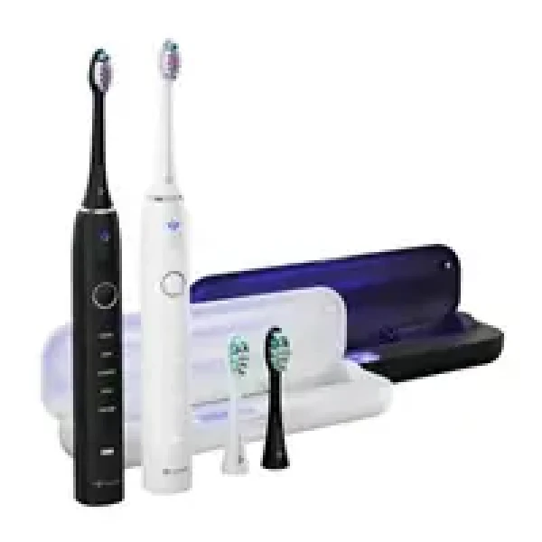 TrueLife SonicBrush Clean70 UV Duo / 2x sonický kartáček / 90.000 kmitů / 5 režimů / 4 hlavice (8596687100901)