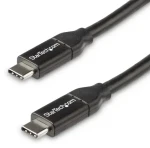 StarTech černá / Kabel USB-C / Power Delivery 5A / 0,5 m (USB2C5C50CM)