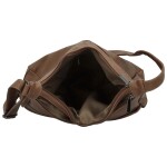 Stylová dámská koženková crossbody kabelka Gianni, khaki new