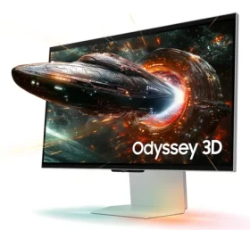 27" Samsung Odyssey S27FG904XU stříbrná / Monitor / IPS / 4K UHD / 165 Hz / 1 ms / Glasses-free 3D / FreeSync Premium (LS27FG904XUXEN)