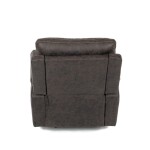 TV a relaxační křeslo s manuálním ovládáním, potah coffee látka v dekoru vintage