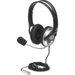 Manhattan Classic Stereo Headset Sluchátka Over Ear kabelová, 175555, černá