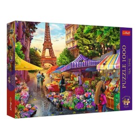 Puzzle Květinový trh v Paříži 1000 dílků