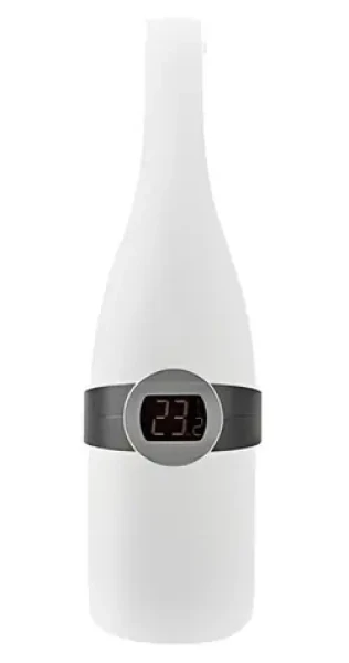Nedis Teploměr na víno černý / LCD displej / 0 - 50 °C (KATH100SS)